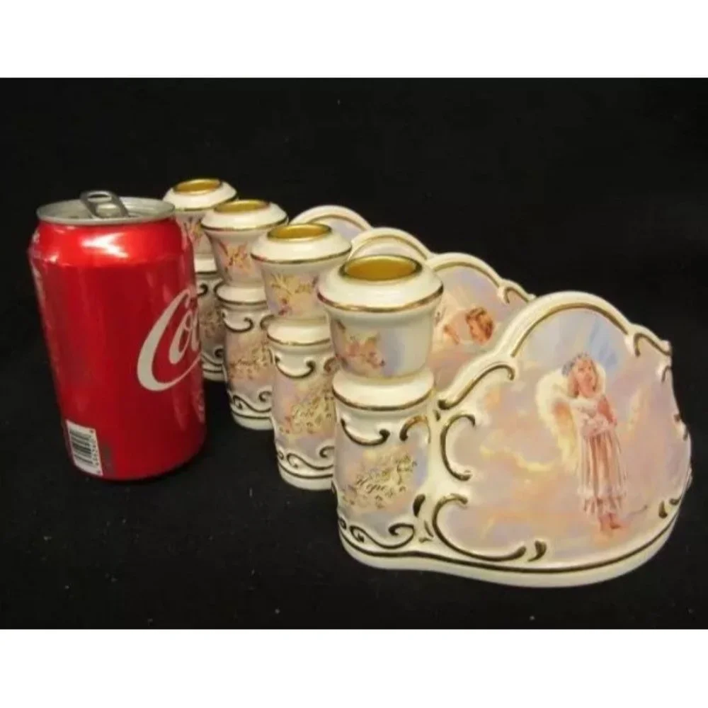 Bradford Exchange COMPETE Set of 4 CIRCLE OF LIGHT (Faith,Hope,Love,Grace) Angel